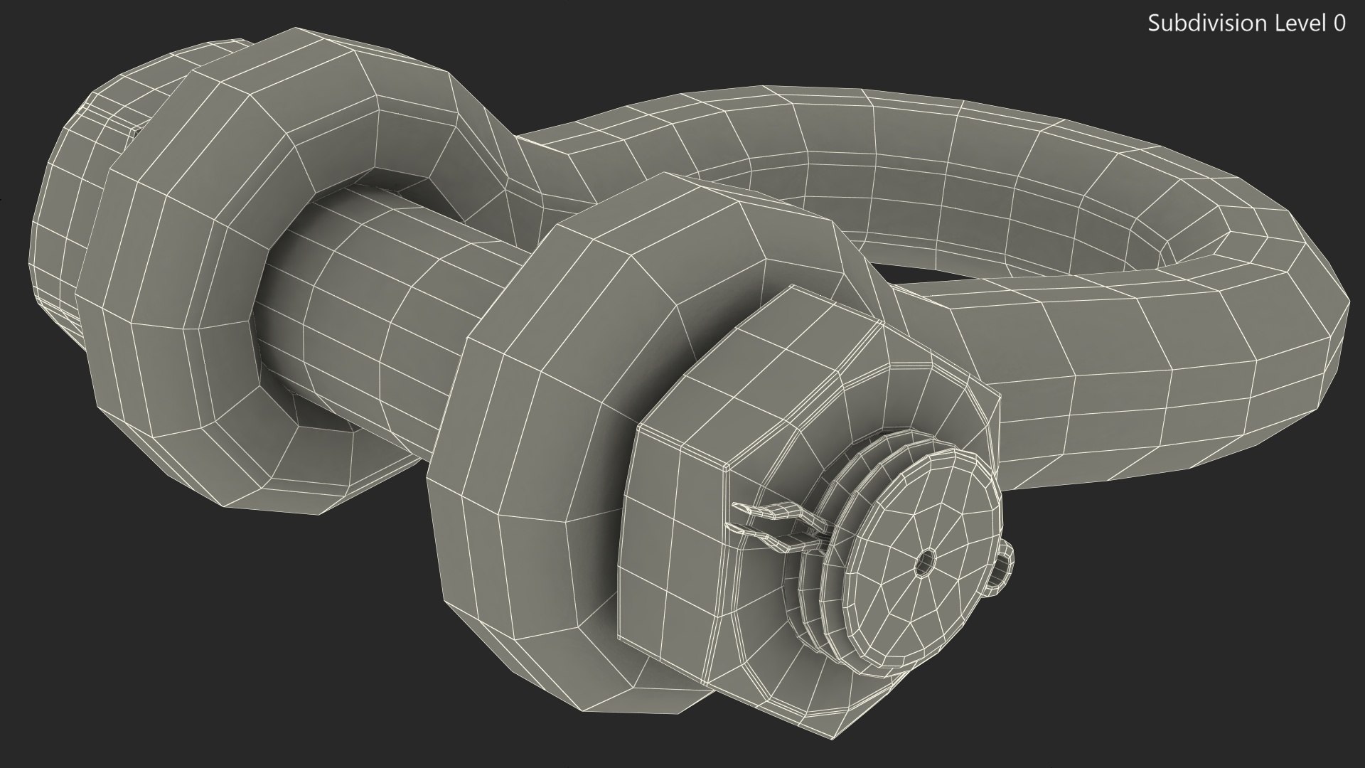 3D Model Red Anchor Shackle - TurboSquid 2022718