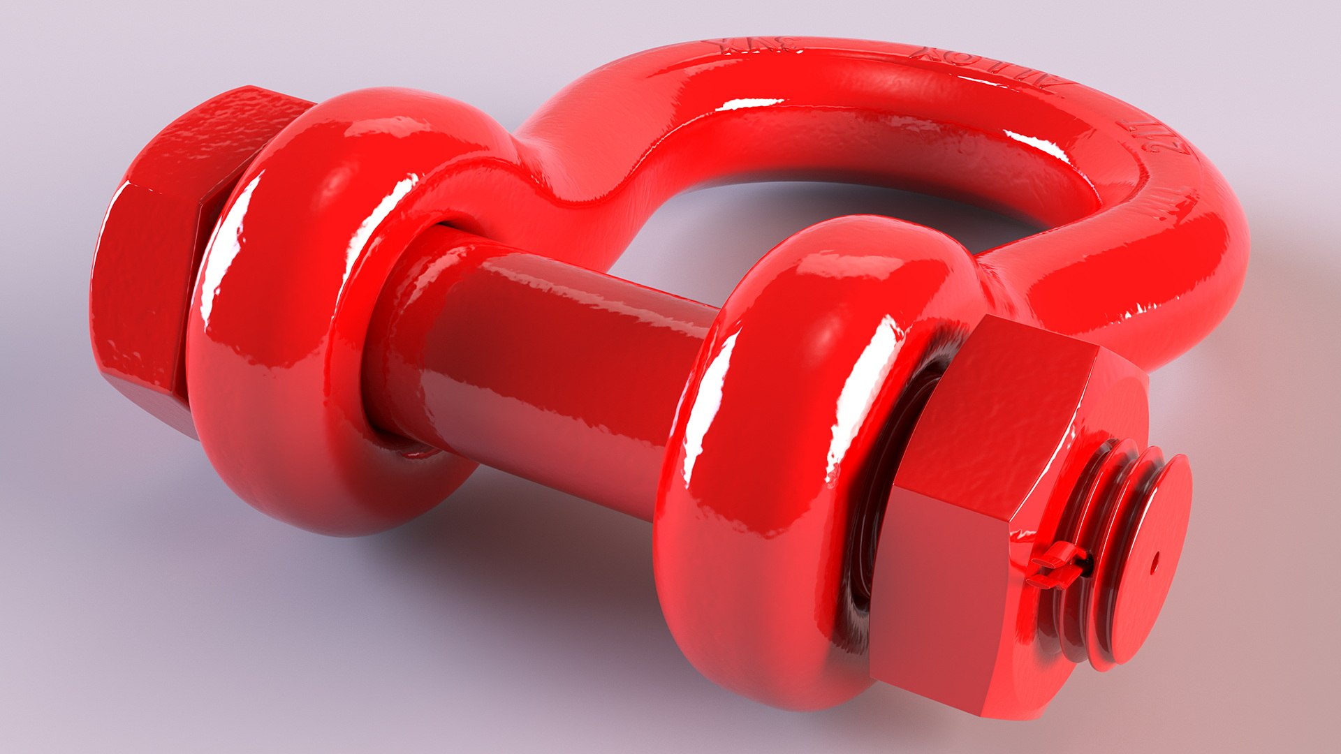 3D Model Red Anchor Shackle - TurboSquid 2022718