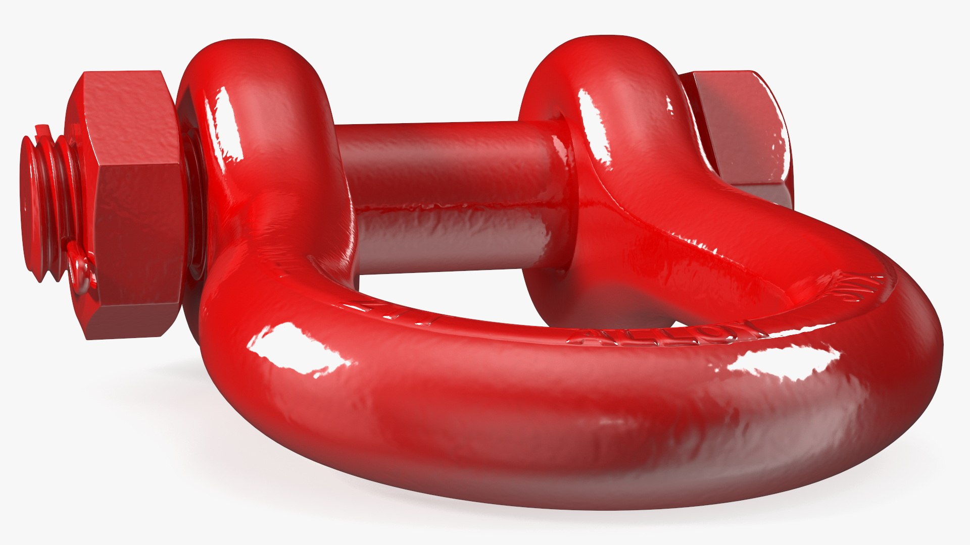 3D Model Red Anchor Shackle - TurboSquid 2022718