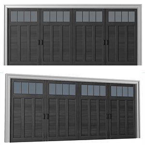 3D Automatic Classic Modern Garage Doors model