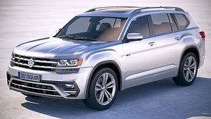 3D volkswagen atlas r-line