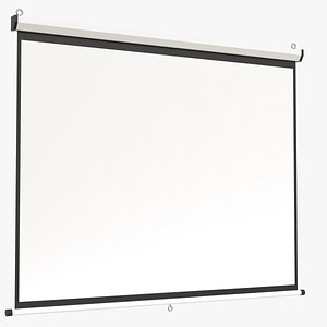 3D model hanging projection screen