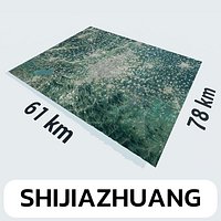 Shijiazhuang China City Landscape 3D Model