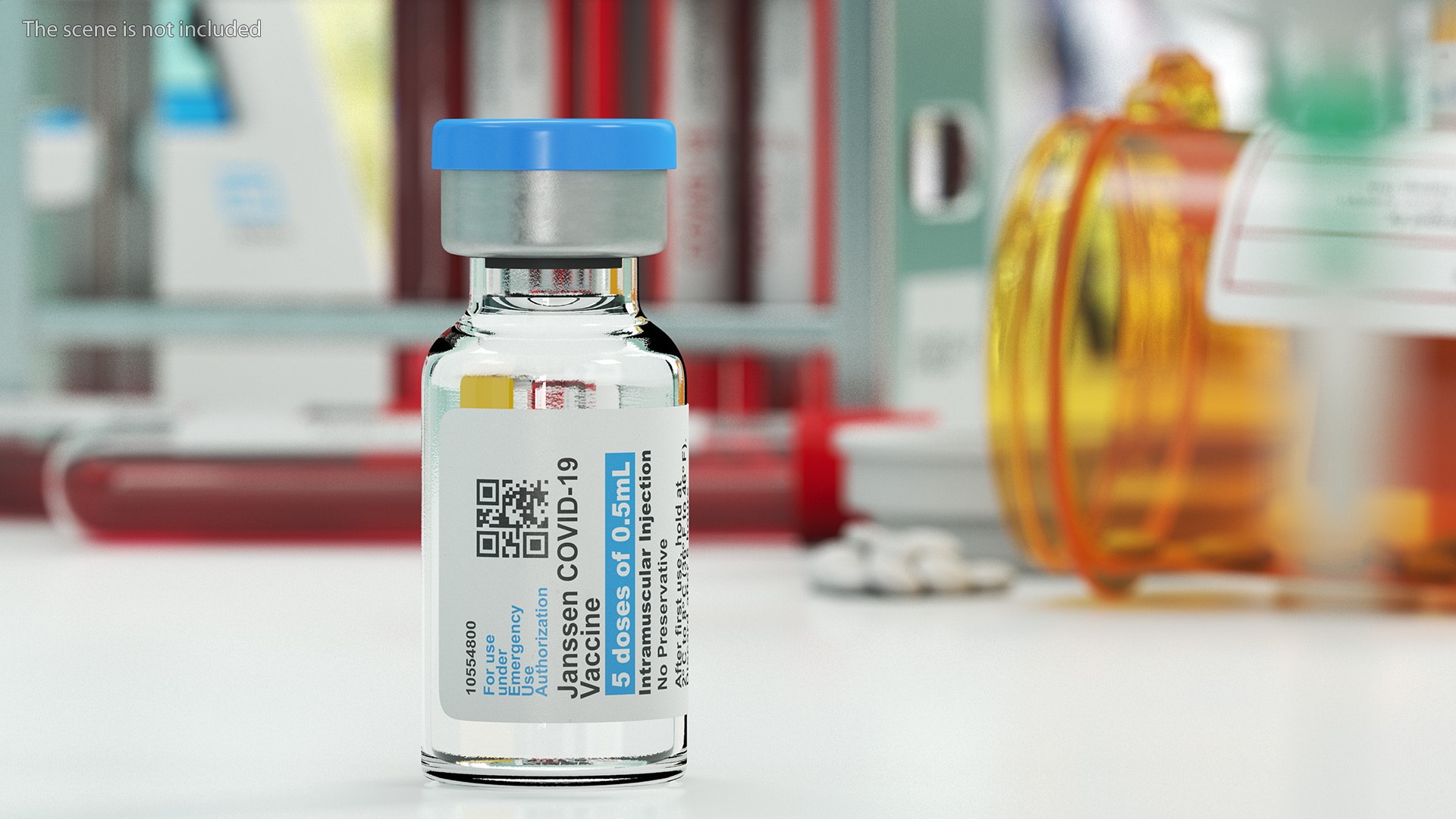 Janssen Covid19 Vaccine 3D model preview
