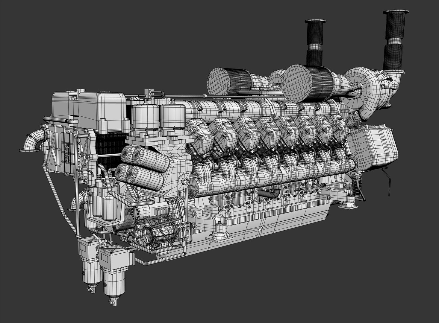 3D yacht marine engine - TurboSquid 1356125