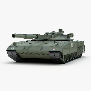 russian t14 armata battle tank 3d 3ds