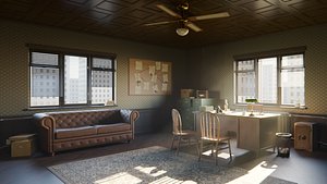 3D Detective Office model