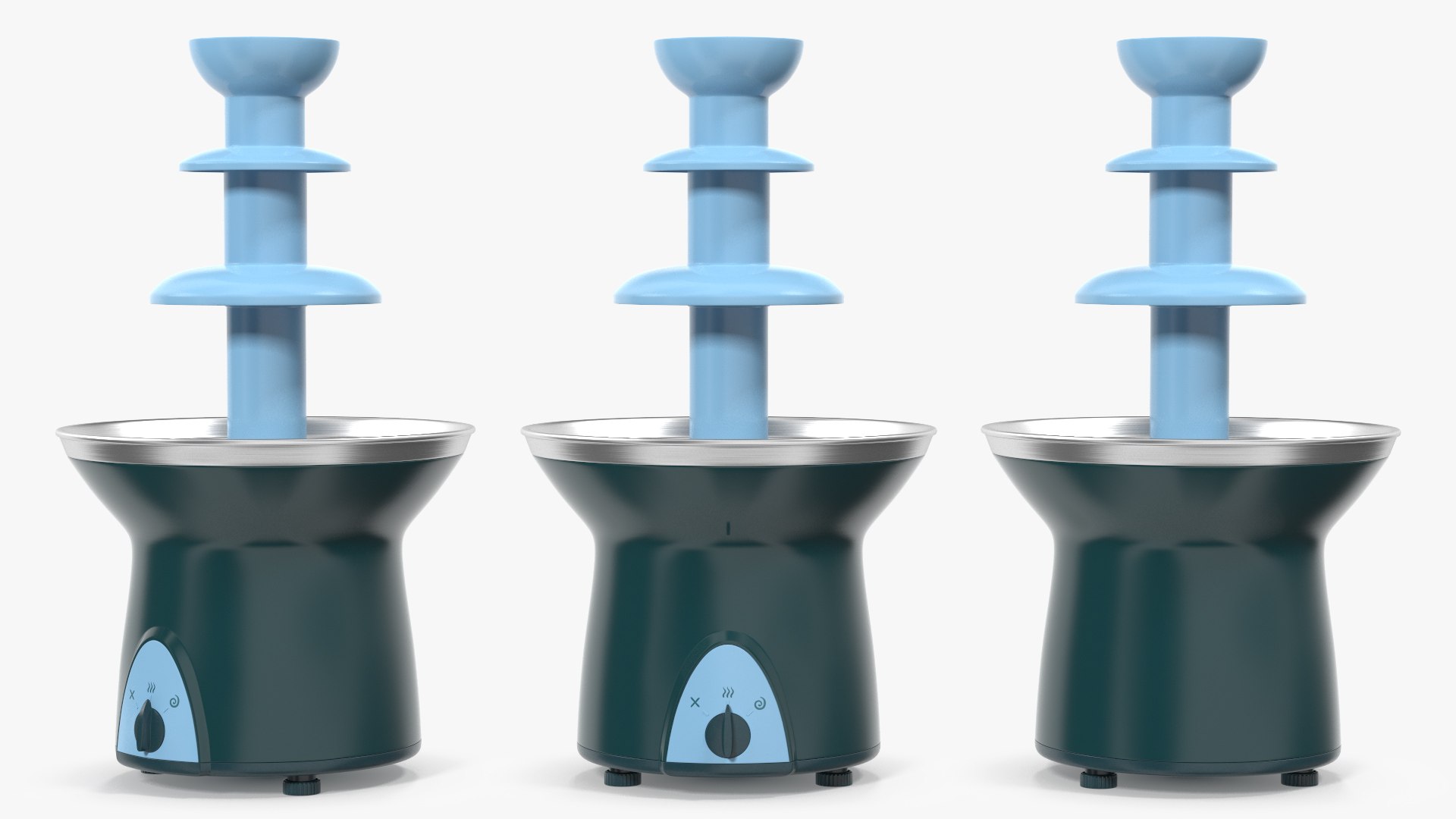 Chocolate Fountain Fondue 3D model preview