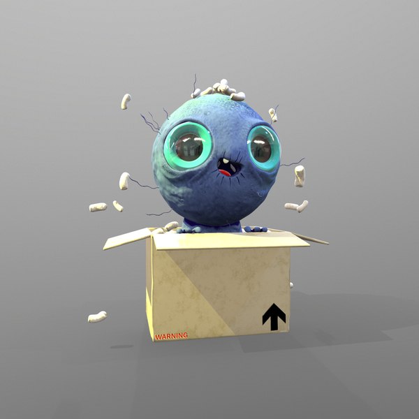 cute monster box 3D model