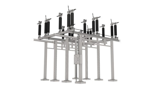 modelo 3d Seccionador de alto voltaje de subestación - TurboSquid 2203699