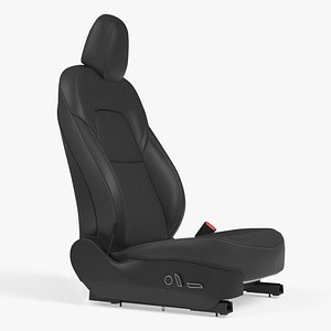 Tesla Model 3 Right Seat Black Leather model