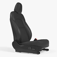 Tesla Model 3 Right Seat Black Leather