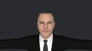 Karl Nehammer Realistic Full Body Fully Rigged 3D Character 3D model