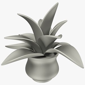 cartoon indoor plant model