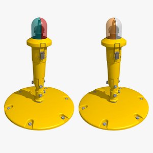 Runway edge light - Double sided - High poly 3D model