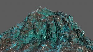 3D volcano