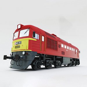 Diesel locomotive m62 3D model