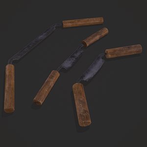 Medieval Wood Shavers 3D