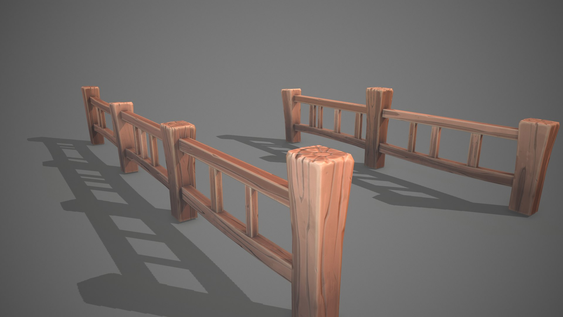 Stylized Fence 3D - TurboSquid 1870183