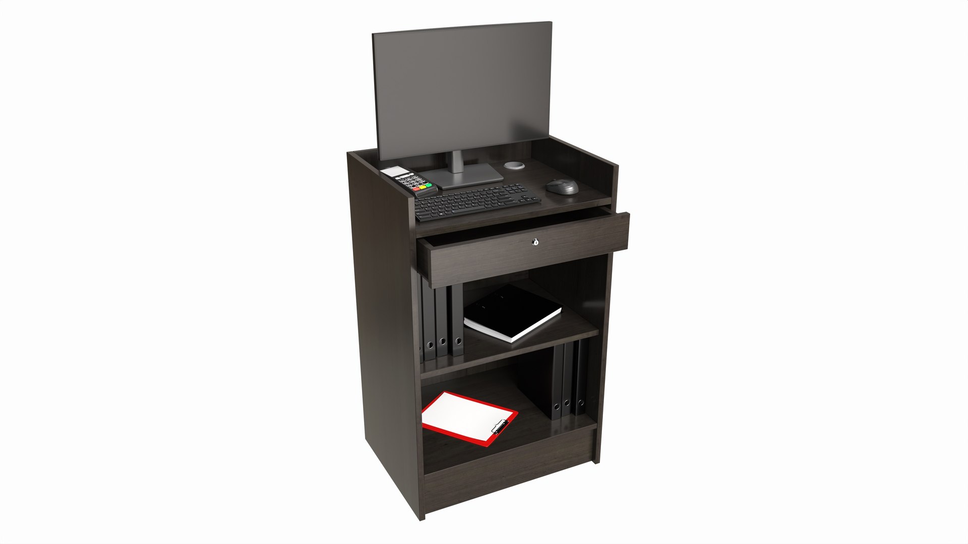 Store Register Checkout Counter 3D Model - TurboSquid 2226115