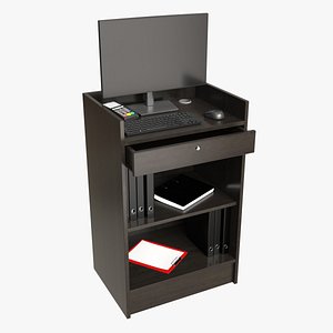 Store Register Checkout Counter 3D model