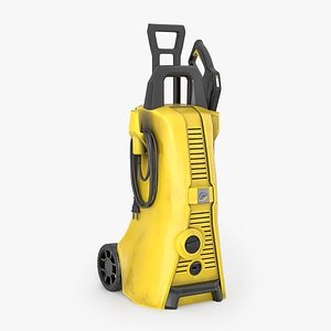Low poly pressure washer 3D model