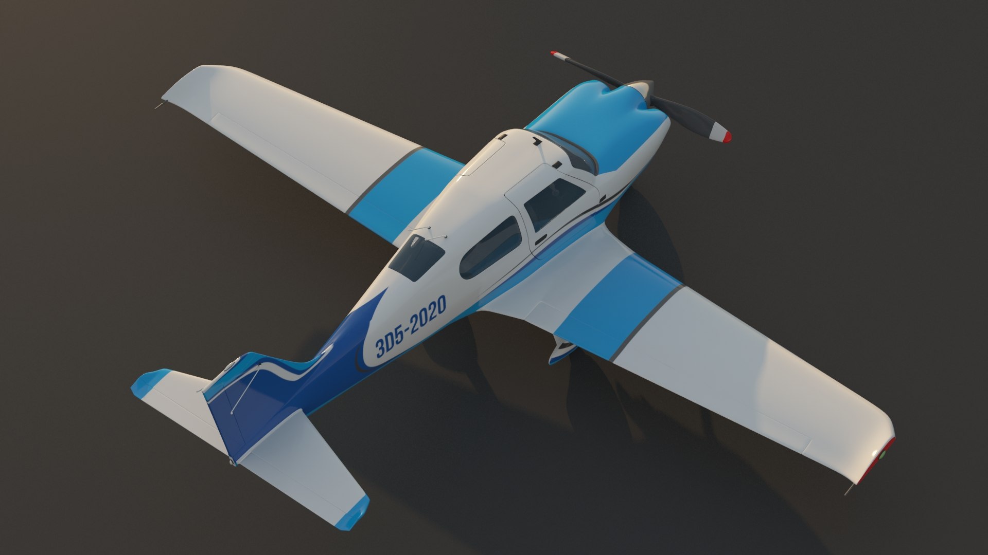 Generic Light Aircraft Airplane 3D Model - TurboSquid 1470009