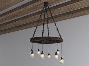 3D Wooden Chandelier