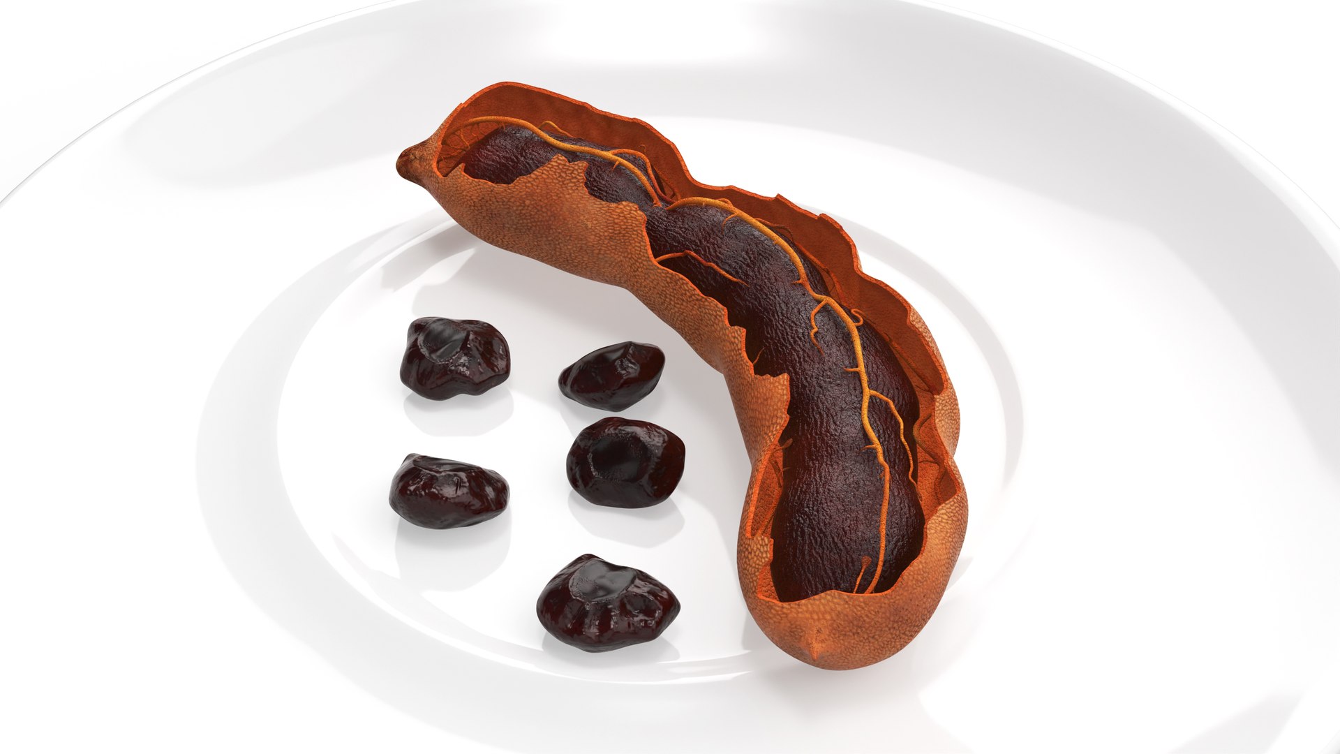 Opened Pod of Tamarind Fruit on White Plate 3D https://p.turbosquid.com/ts-thumb/p3/bqLWAV/xQ/openedpodoftamarindfruitonwhiteplatemb3dmodel008/jpg/1694117624/1920x1080/fit_q87/63a7f296eb355fdffb08a1ae7b975799ca7d49e8/openedpodoftamarindfruitonwhiteplatemb3dmodel008.jpg