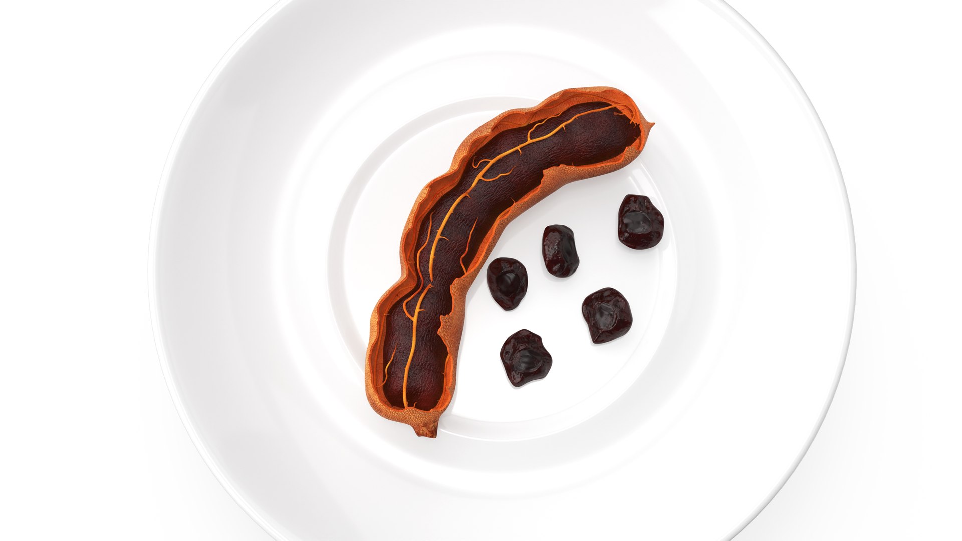 Opened Pod of Tamarind Fruit on White Plate 3D https://p.turbosquid.com/ts-thumb/p3/bqLWAV/zh/openedpodoftamarindfruitonwhiteplatemb3dmodel007/jpg/1694117620/1920x1080/fit_q87/1a79fa160da21c1694a9e8d39f5c5853d7b87c6b/openedpodoftamarindfruitonwhiteplatemb3dmodel007.jpg