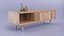 Walnut TV Cabinet 3D model