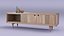 Walnut TV Cabinet 3D model