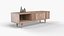 Walnut TV Cabinet 3D model
