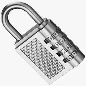 Detailed Combination Padlock