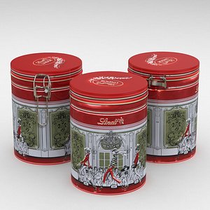 Lindt Lindor Milk Chocolate Red Can 150g