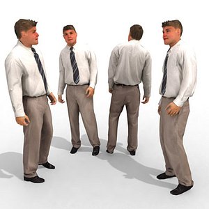3d Model - Business Male #16a