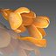 Flower.Crocus。黄釉。 FR