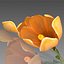 Flower.Crocus。黄釉。 FR