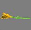 Flower.Crocus。黄釉。 FR