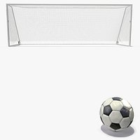 Animated Soccer Ball Hits the Bar and Bounces Back Off(1)