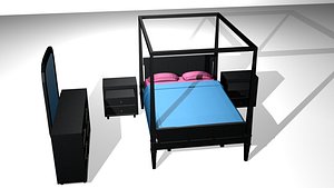 3d 3ds bedroom set