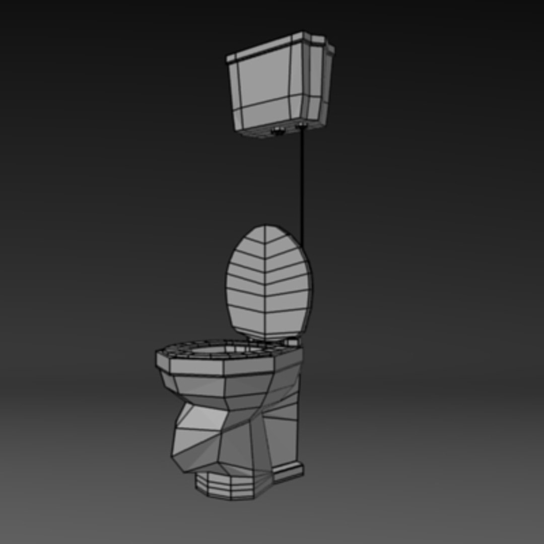 3dsmax old toilet