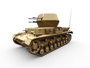 3D iv wirbelwind panzer tank model
