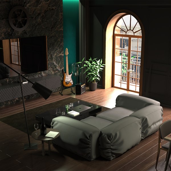 Paris 2021 Modern Living Room model