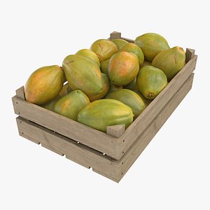 Papaya Crate 3D
