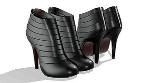 Ankle Pleated Boots model