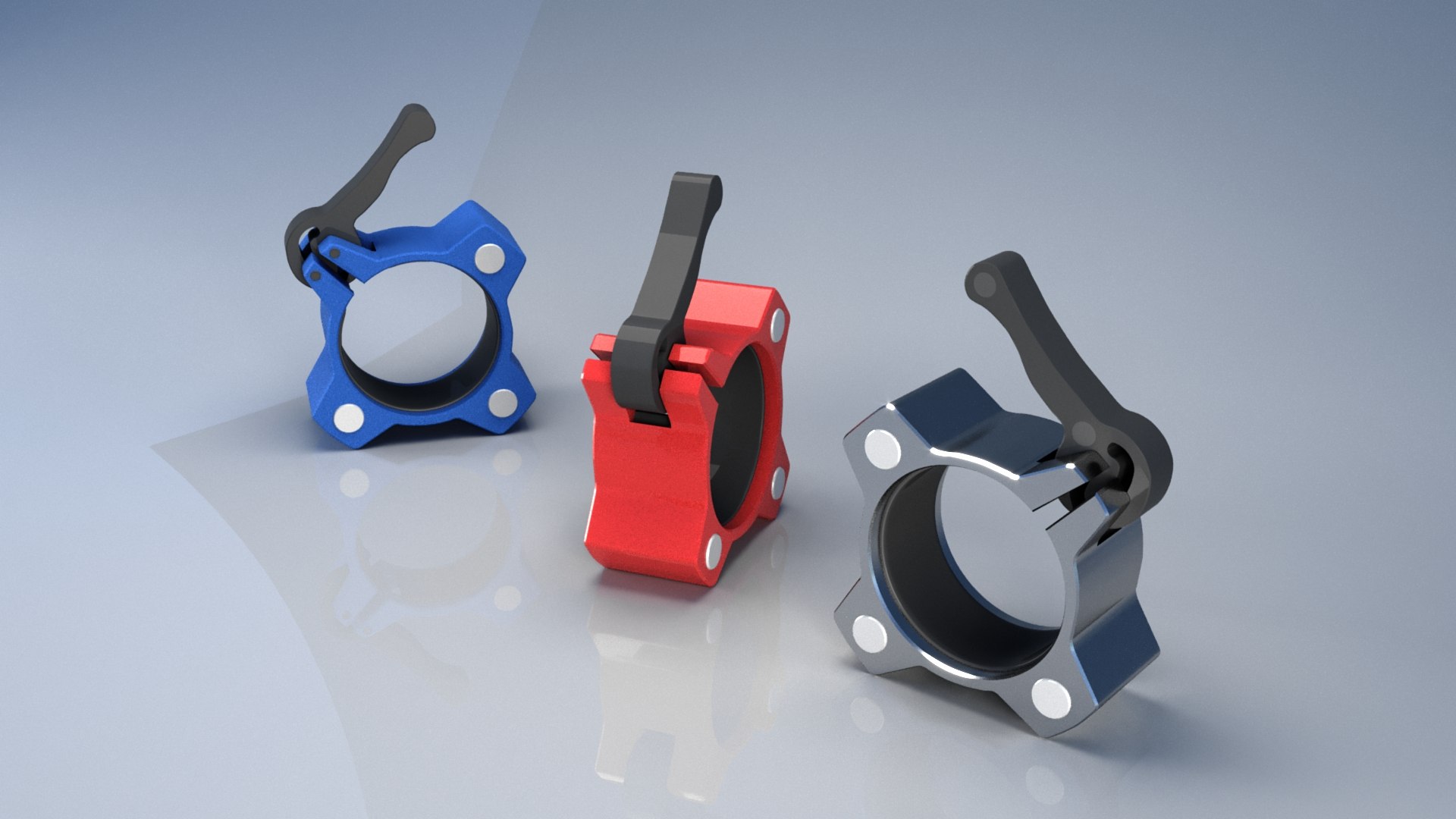 3D 3D MAGNETIC BARBELL COLLARS - TurboSquid 1882339