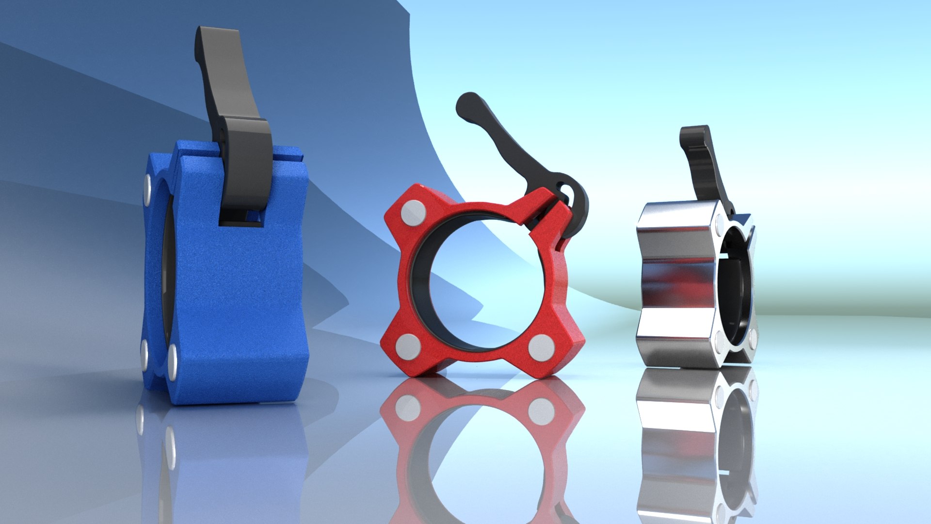 3D 3D BARBELL COLLARS TurboSquid 1882339