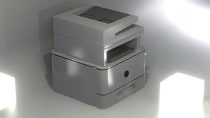 printer blender 3D