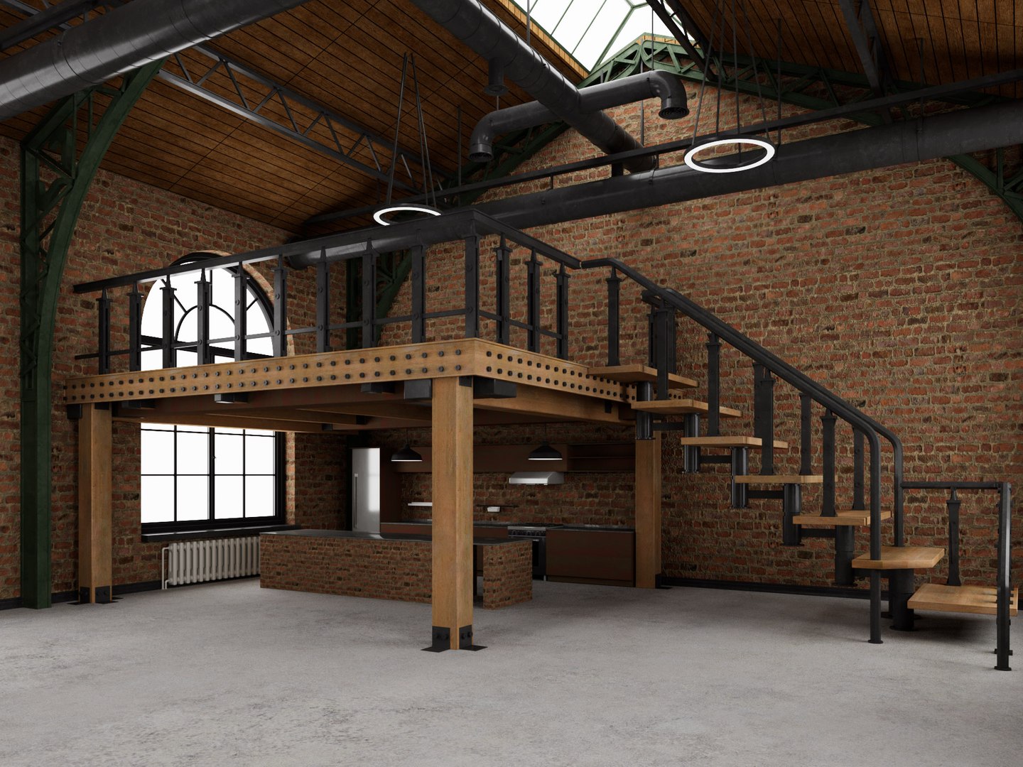 Loft Interior 10 3D Model 3D Model - TurboSquid 2471635